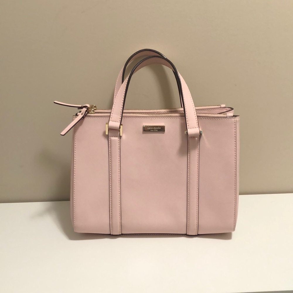 Kate Spade Baby Pink Square Bag w/Adjustable Strap